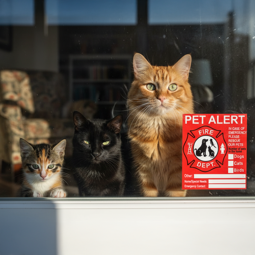 RescueGuard Emergency Pet Alert Window Sticker