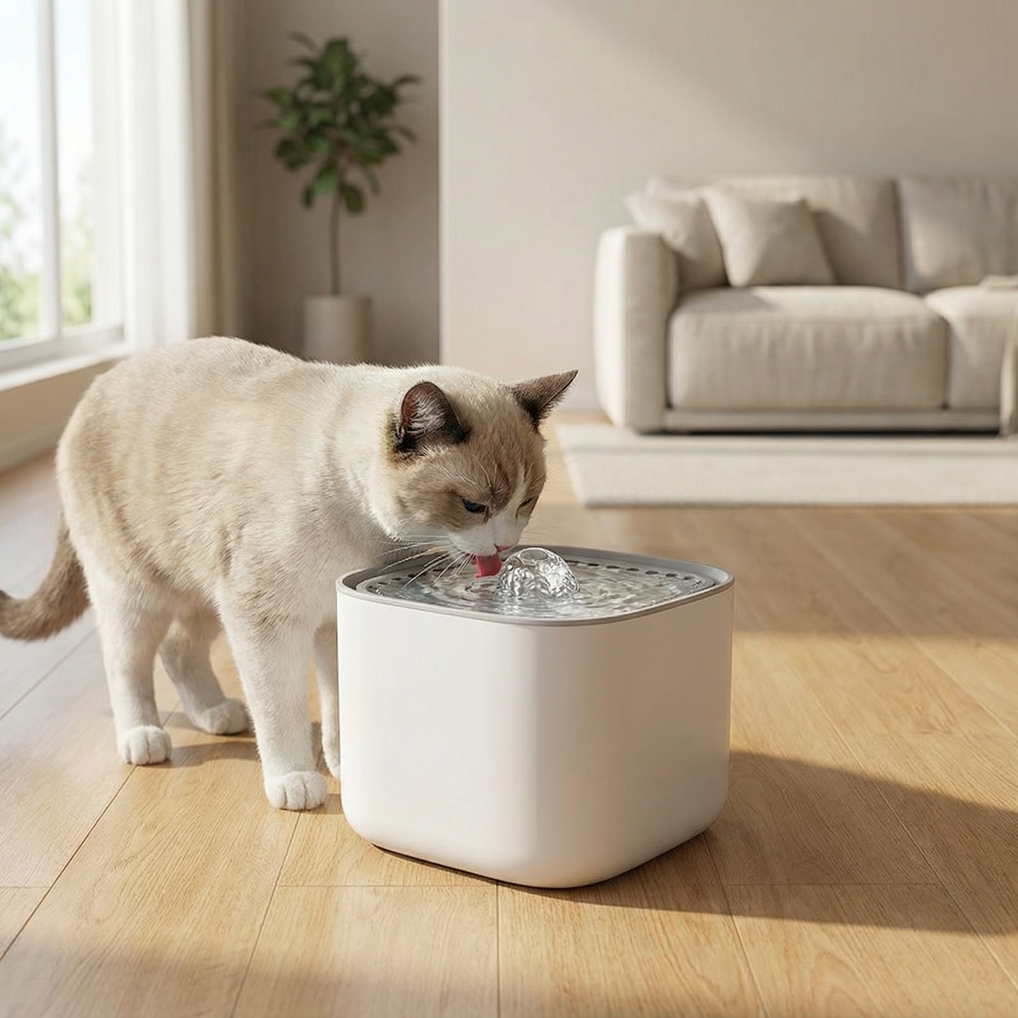 AquaCube – Modern Pet Water Fountain