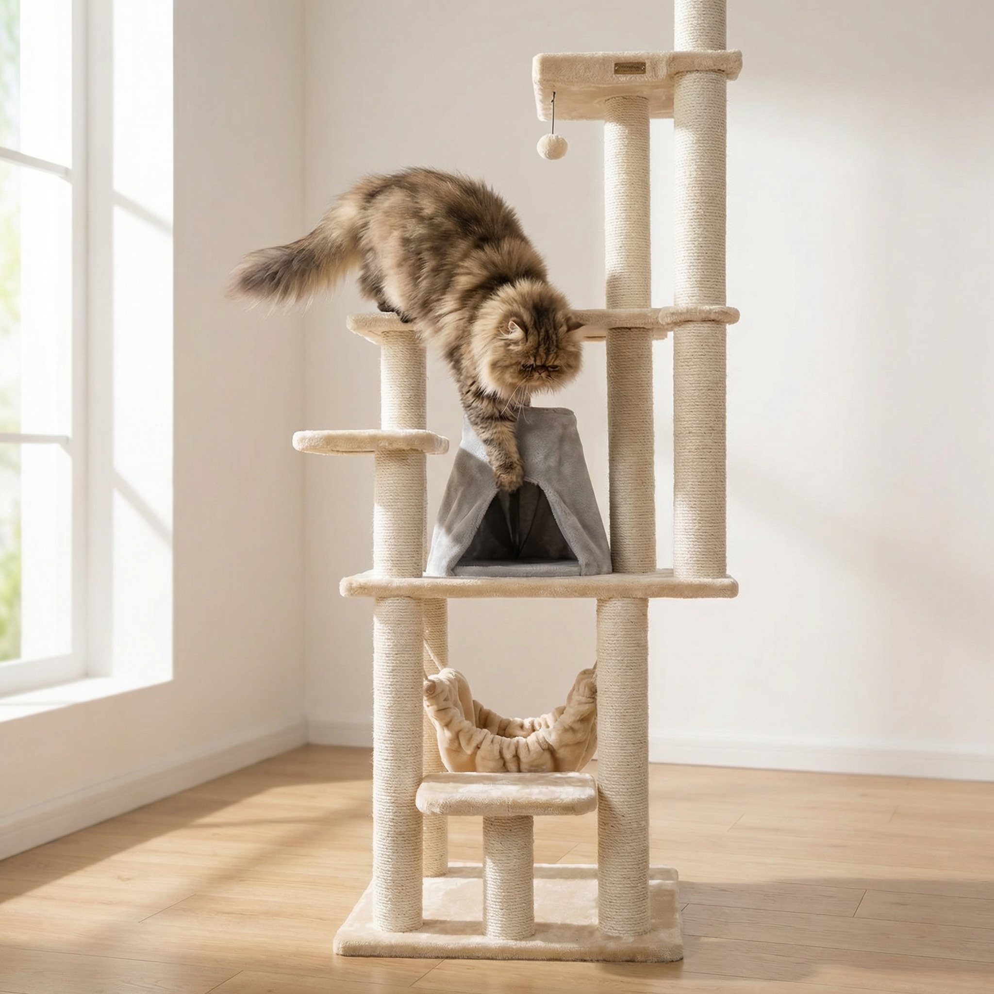GrandLounge – Deluxe Multi-Level Cat Mansion