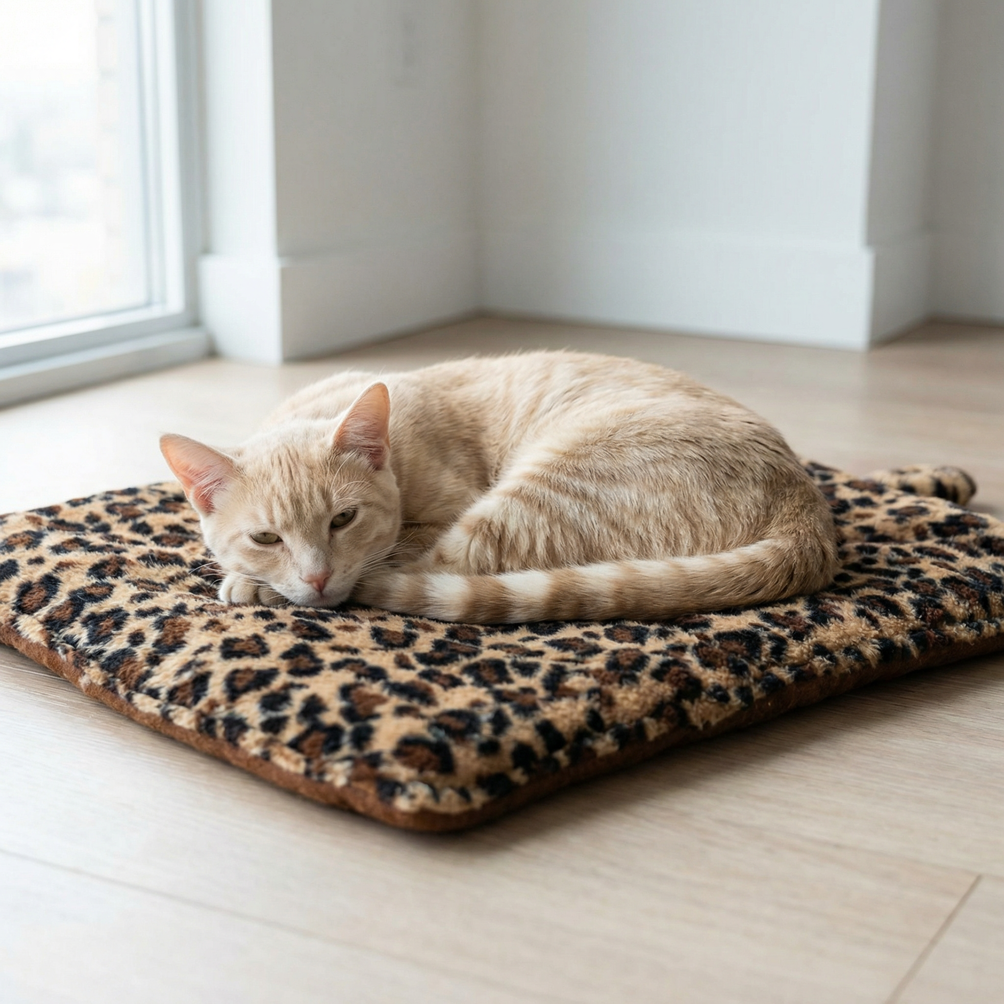 MT ThermaPet Cat Mat Leopard
