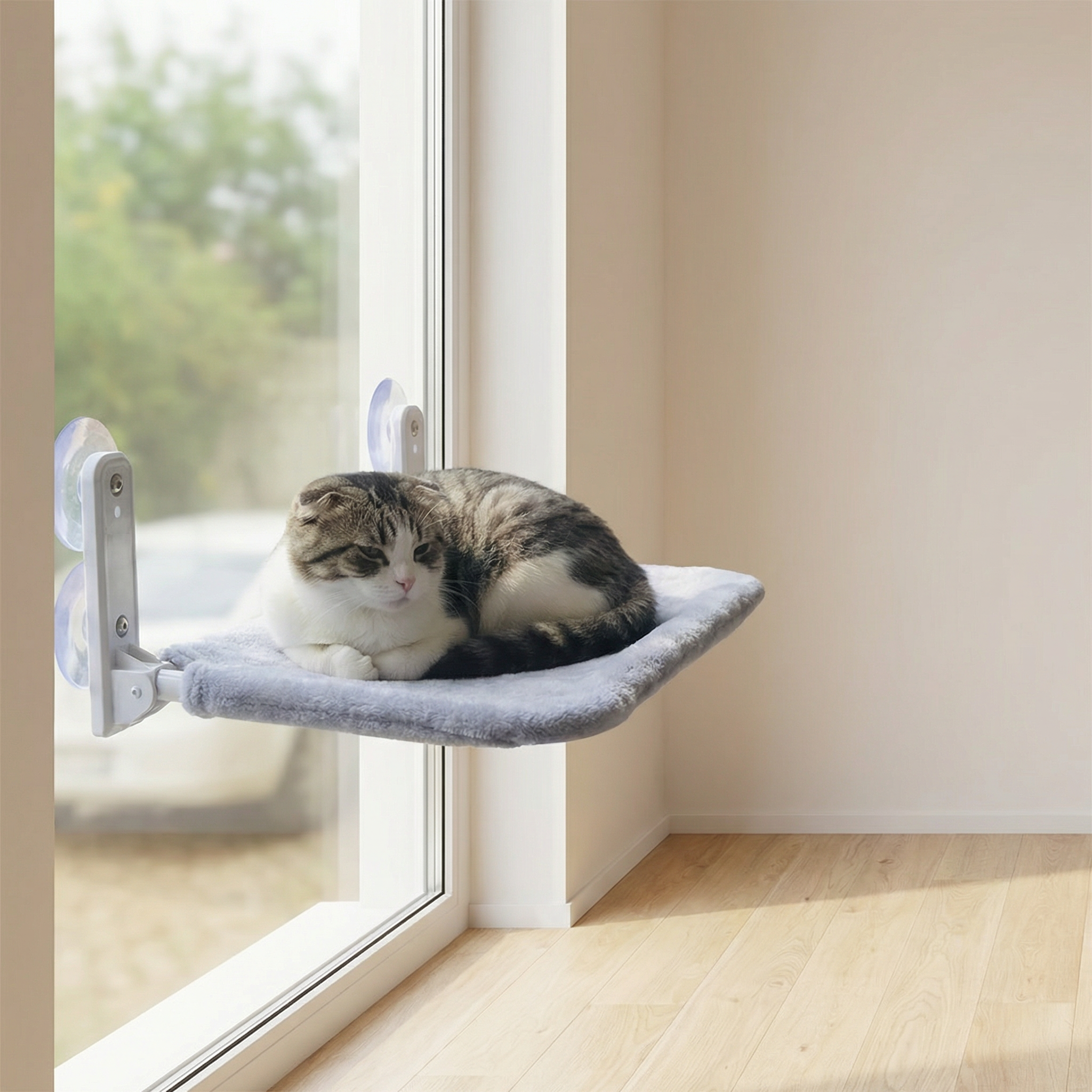 SunPerch – Window-Mounted Cat Hammock