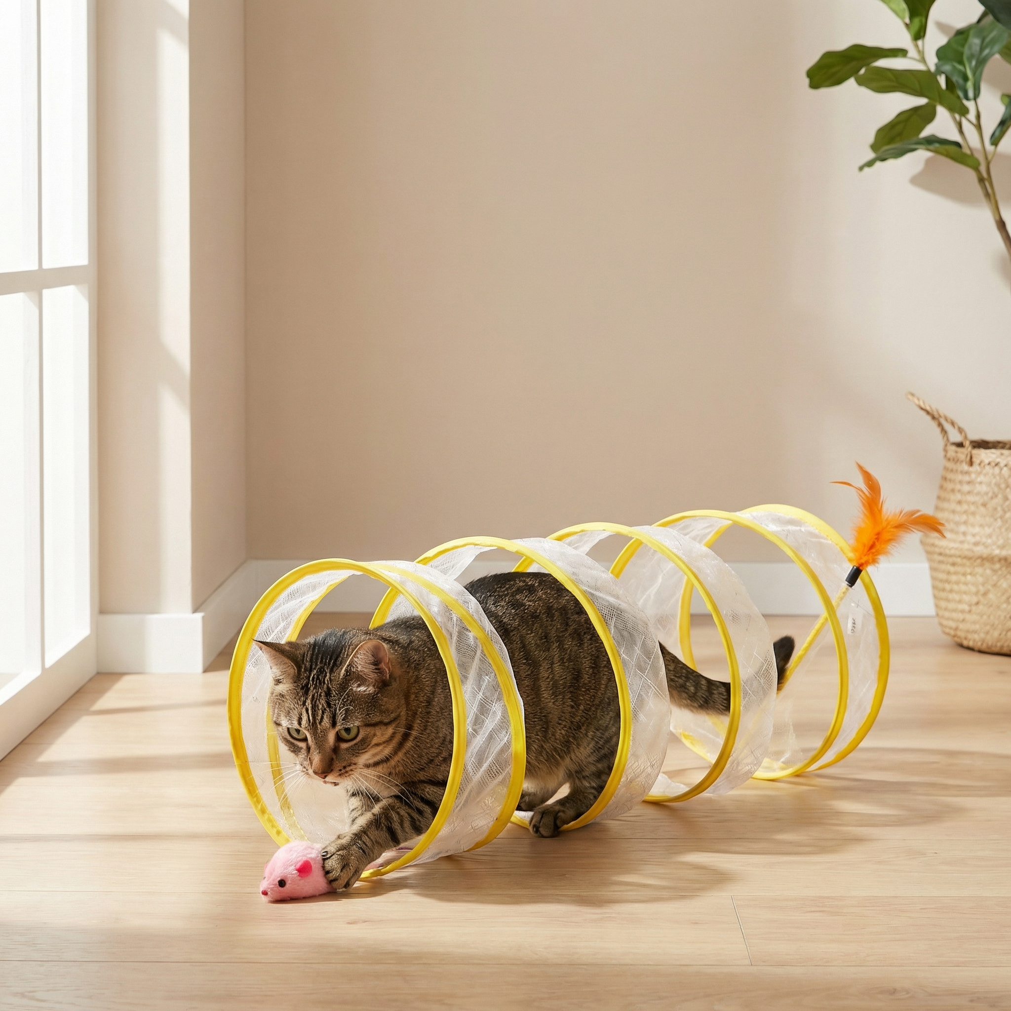 TwistChase – Interactive Cat Tunnel Toy