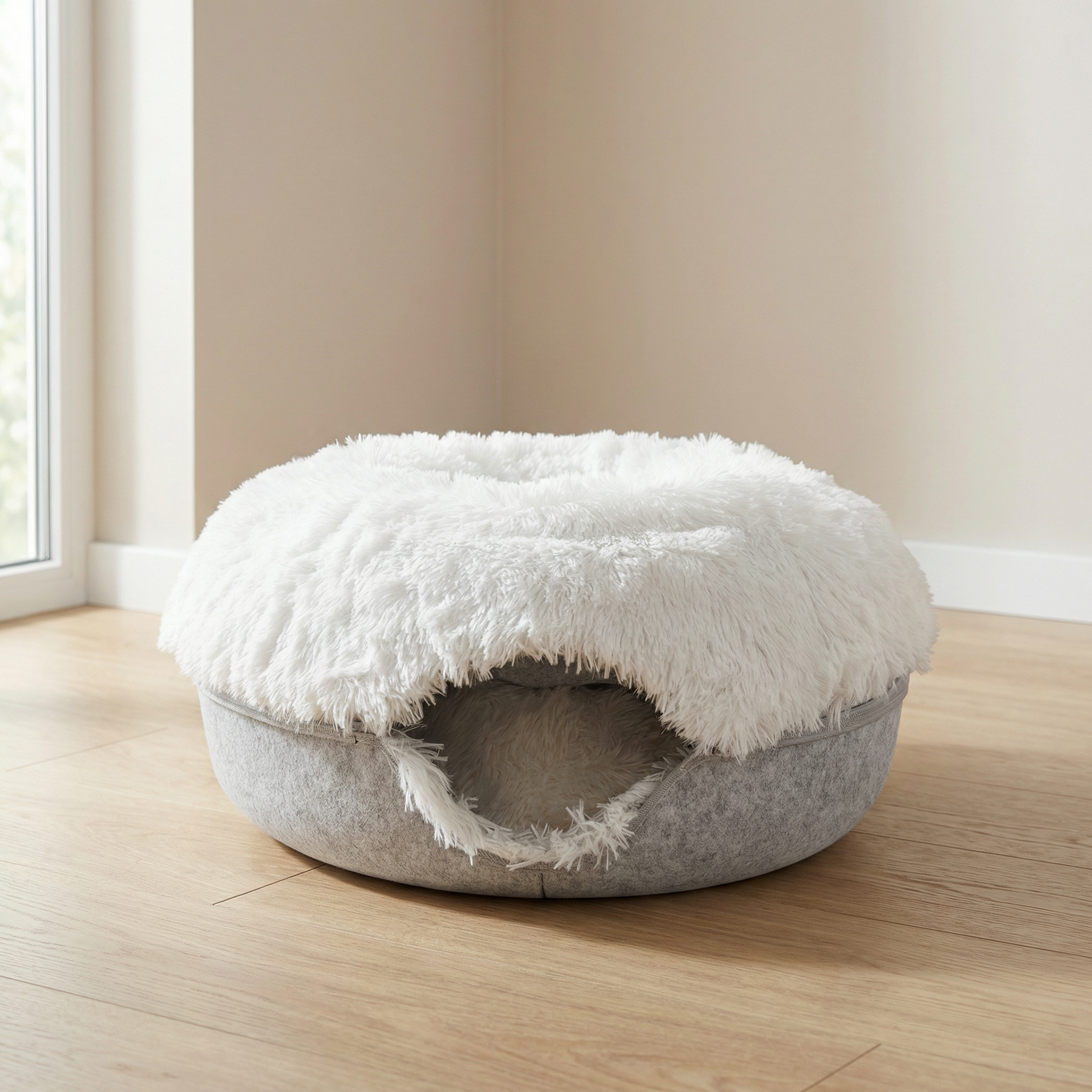 SnugNest – Ultra-Soft Pet Hideaway Bed