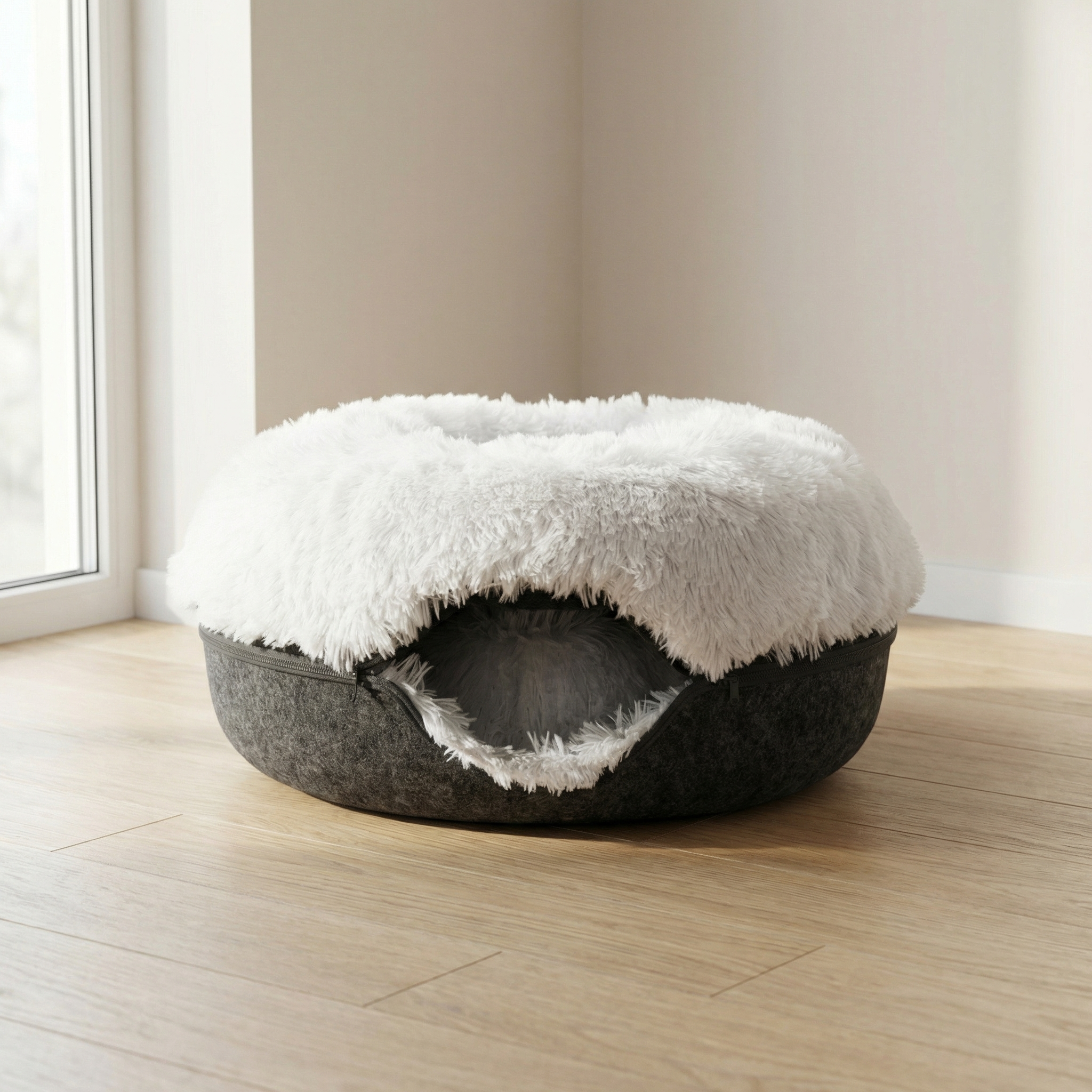 SnugNest – Ultra-Soft Pet Hideaway Bed