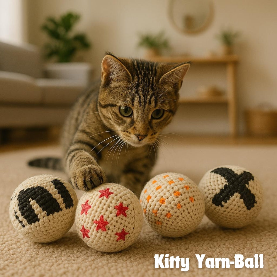 Kitty Yarn-Ball [4 pack]