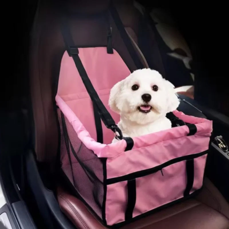 Dog Car Seat Cover Foldable Hammock Pet Harness Cat Bag Basket Stable and Foldable Travel Pet Dog and Cat Safety Car Seat