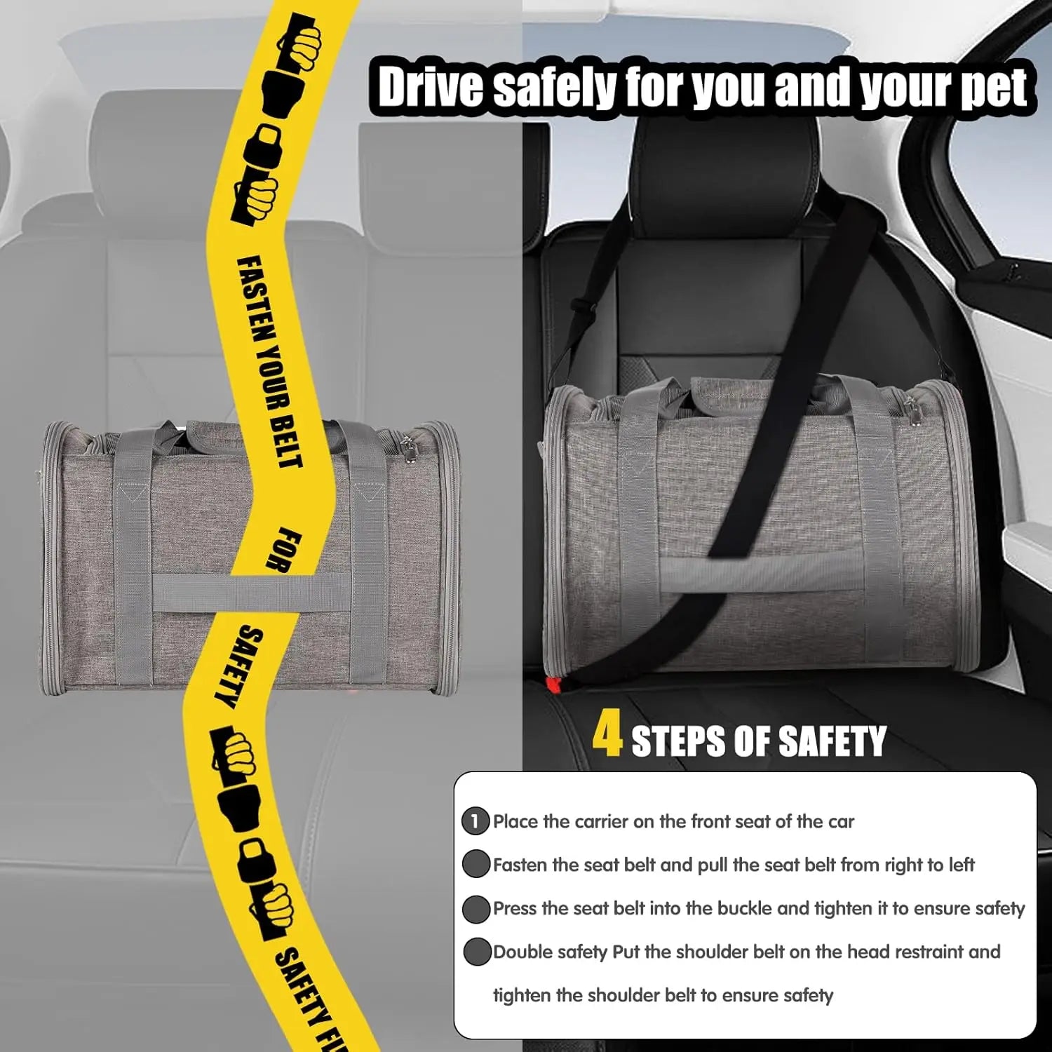 Portable Dog Cat Carrier Bag Soft Side Backpack Pet Carriers Dog Travel Bags Airline Approved Transport Outgoing Pets Handbag