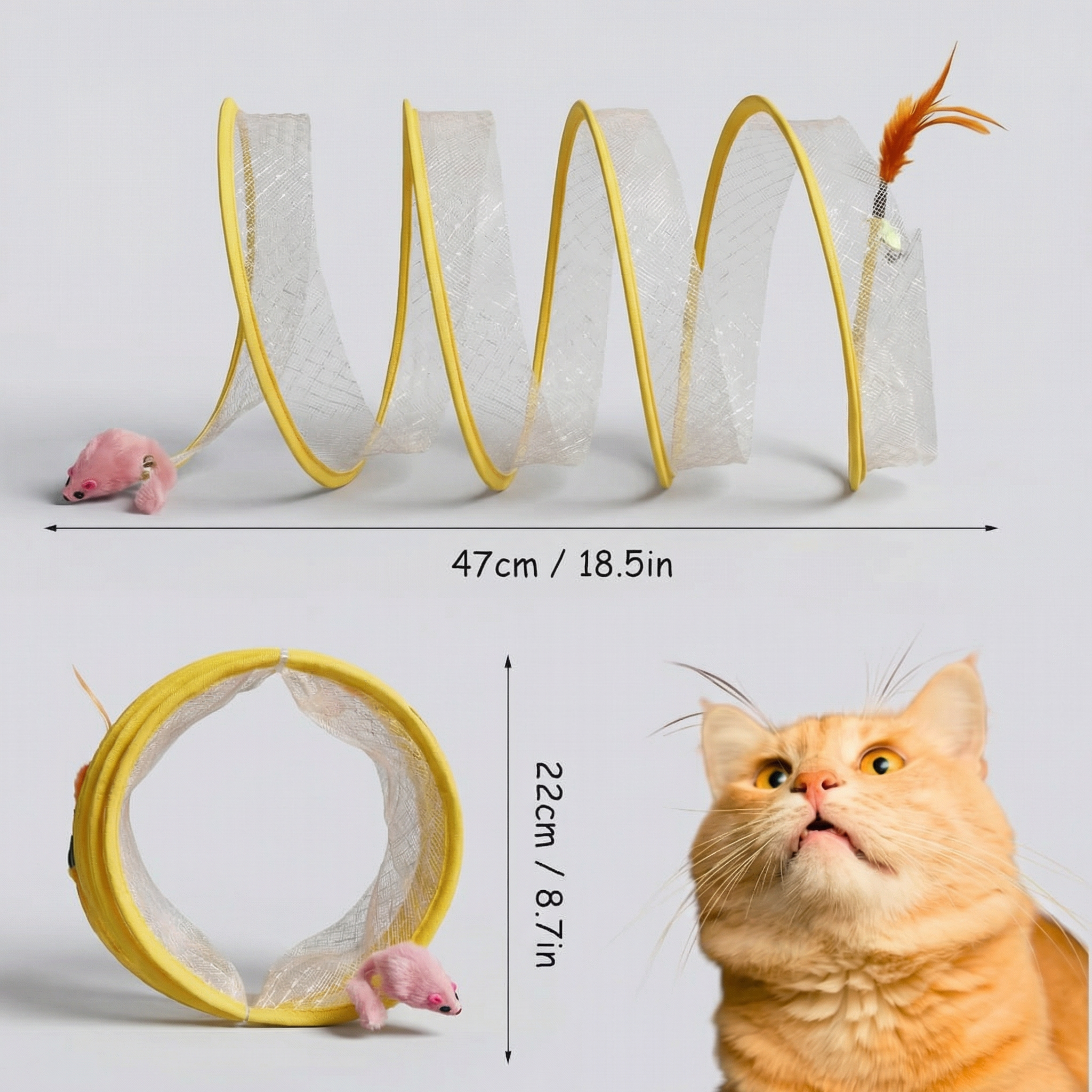 TwistChase – Interactive Cat Tunnel Toy