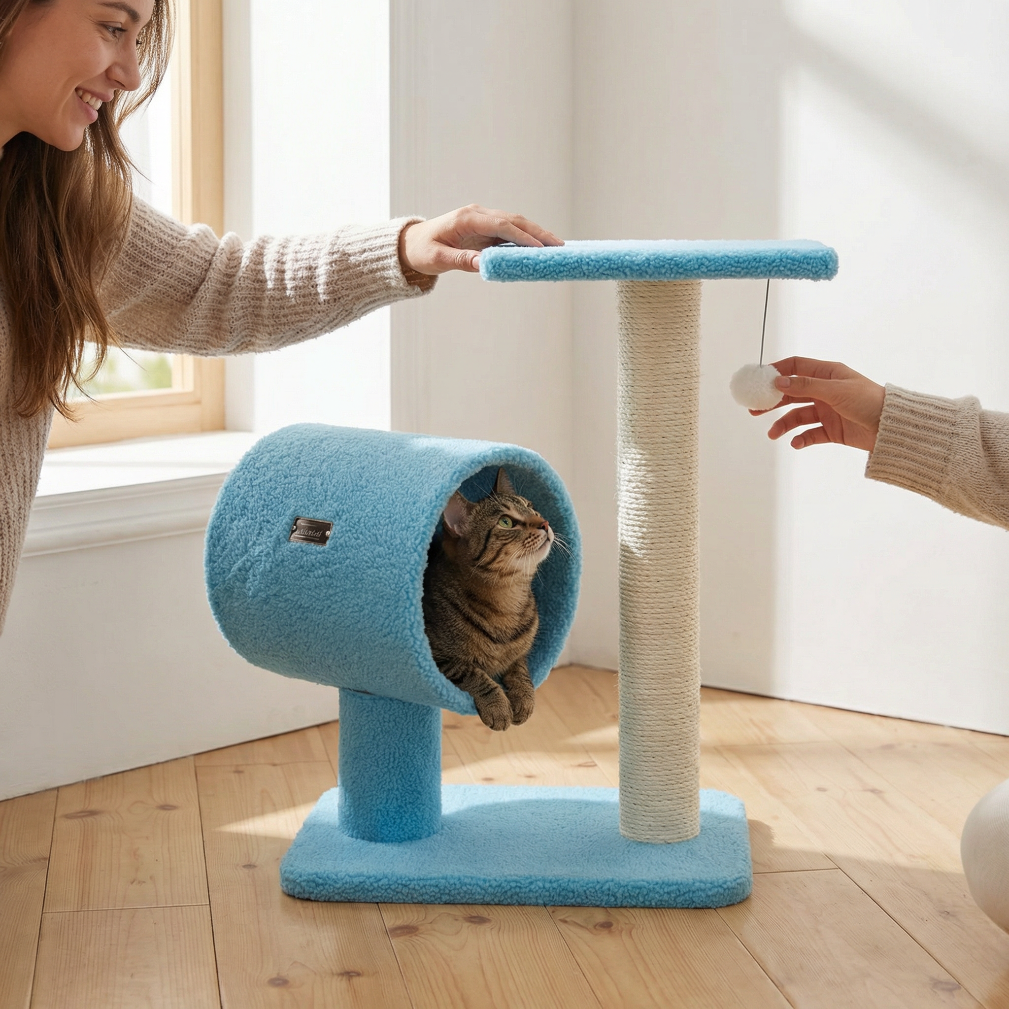 SkyCuddle – Tunnel Perch Cat Activity Stand