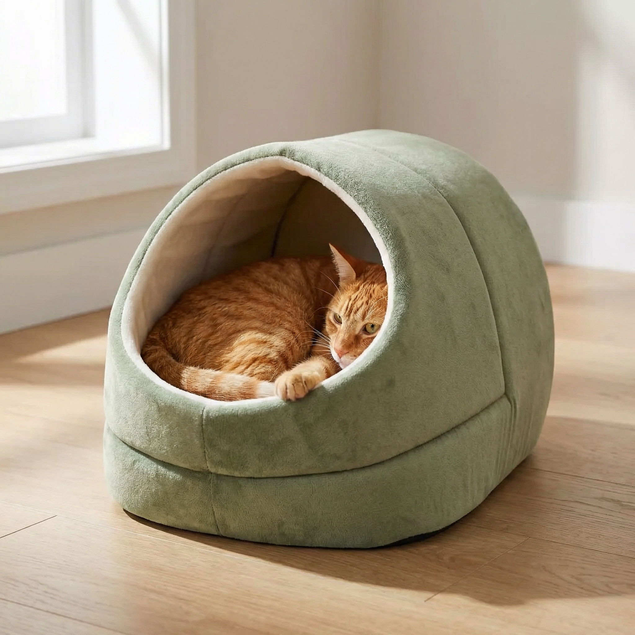 Warming Burrow Cat Cave Bed