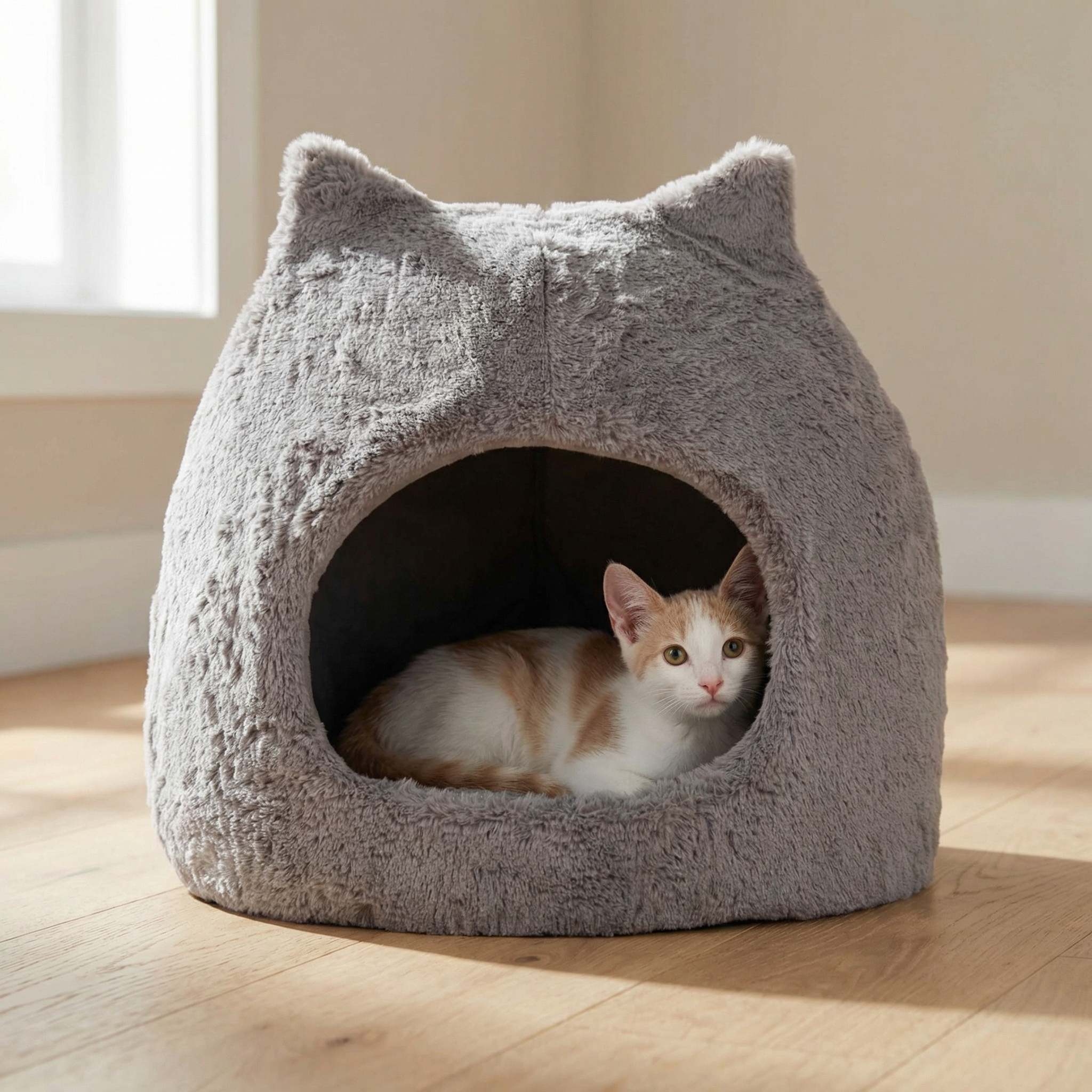 WhisperDen – Cozy Cat Cave Bed