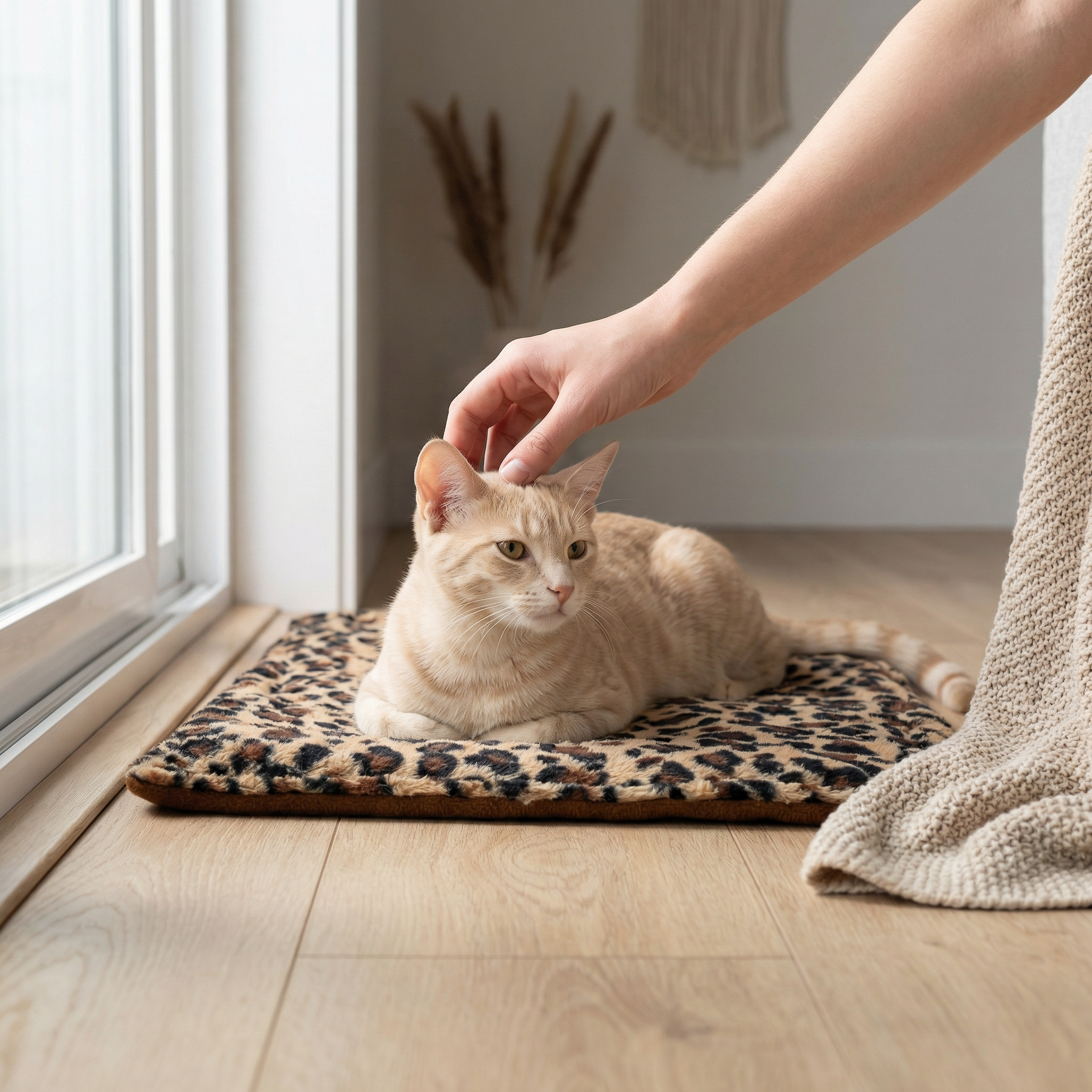 WildNap – Plush Leopard Pet Mat