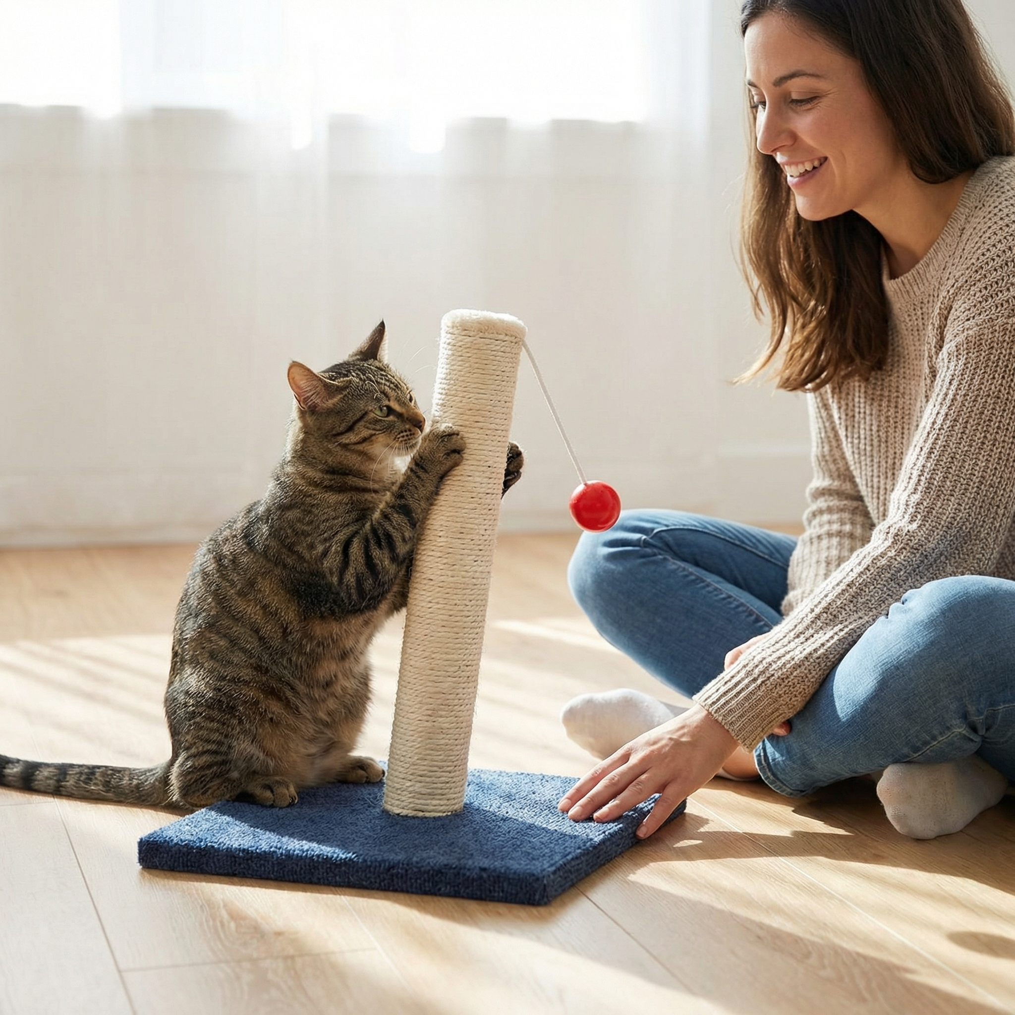 PlayPillar Interactive Scratch Post