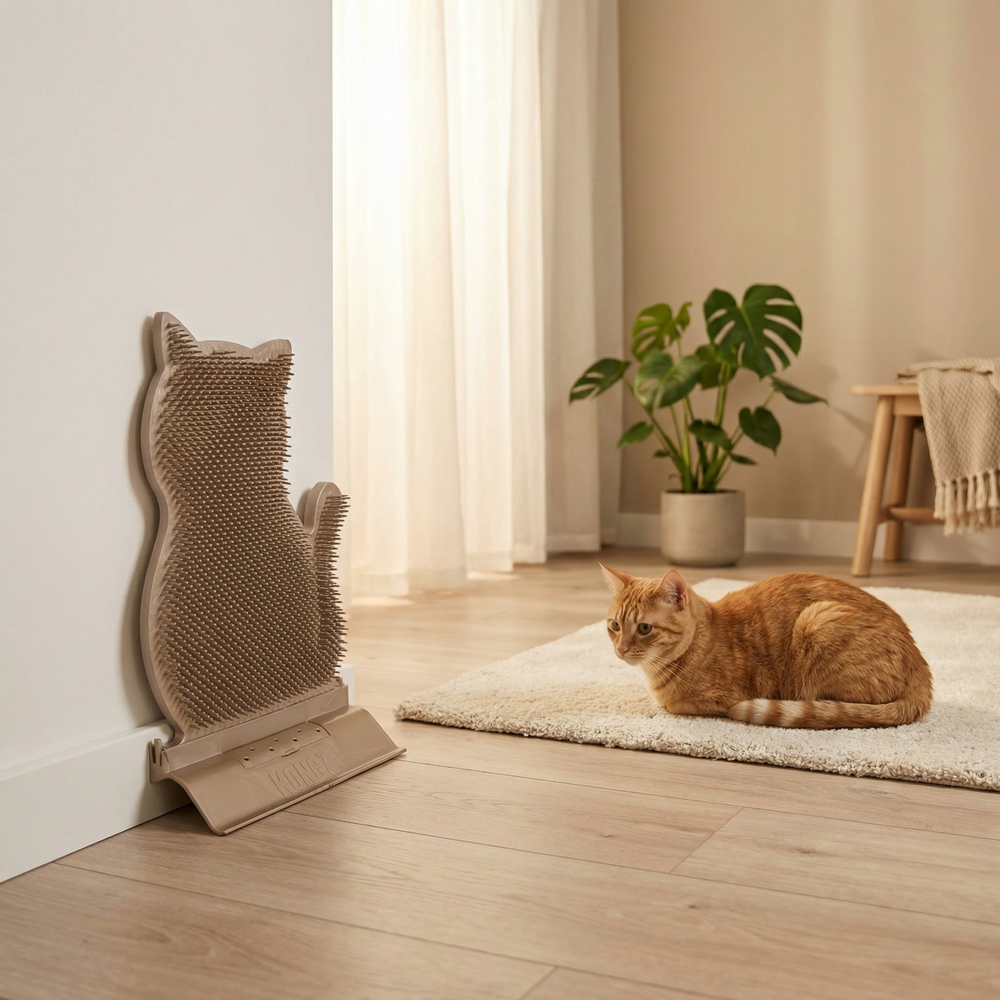 ScratchHaven – Wall-Mounted Cat Grooming & Scratcher