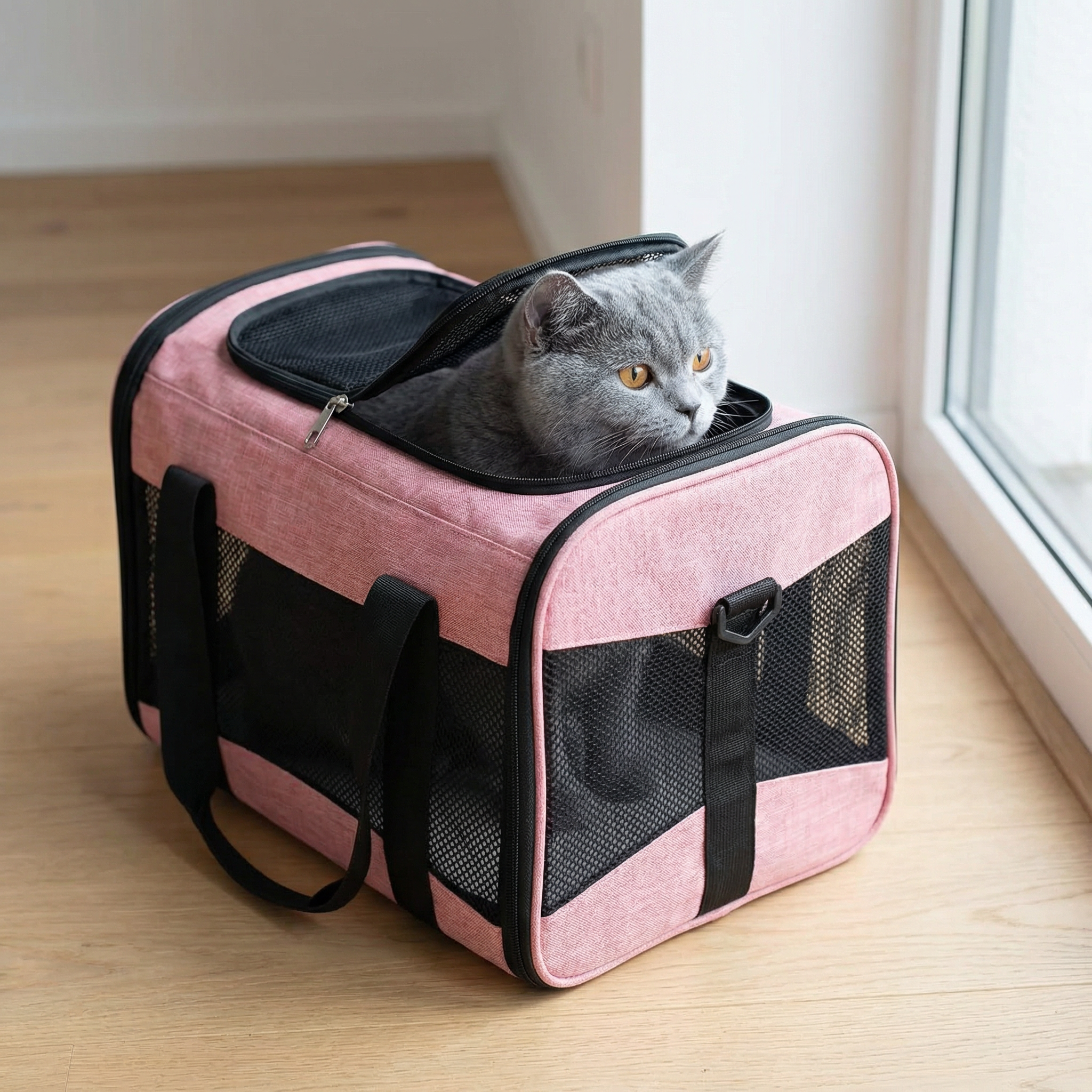 CozyTransit – Breathable Soft-Sided Pet Carrier