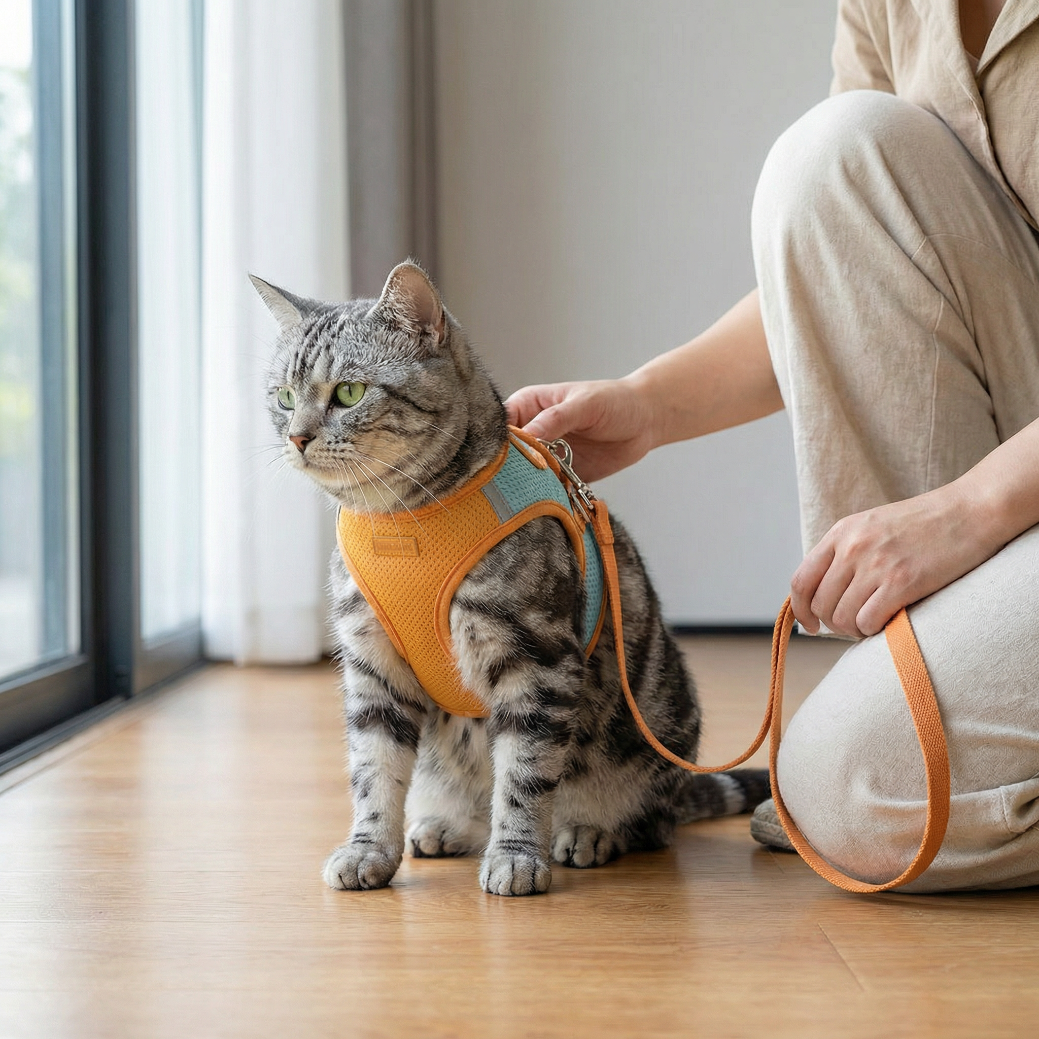 AeroWalk Breathable Cat Harness Set