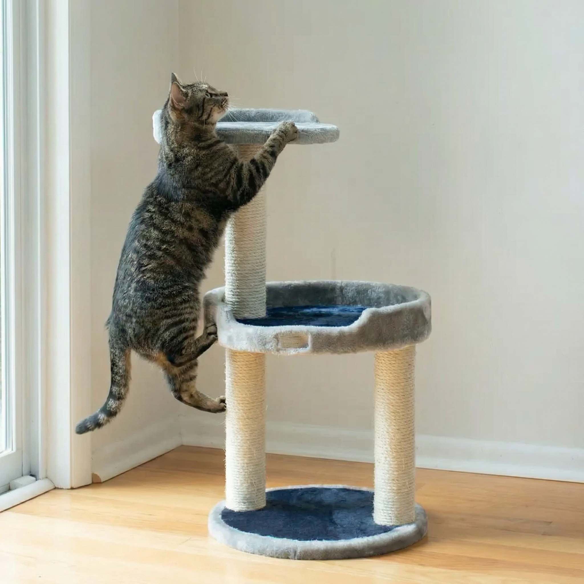 SkyPerch – Compact Cat Scratching Tower
