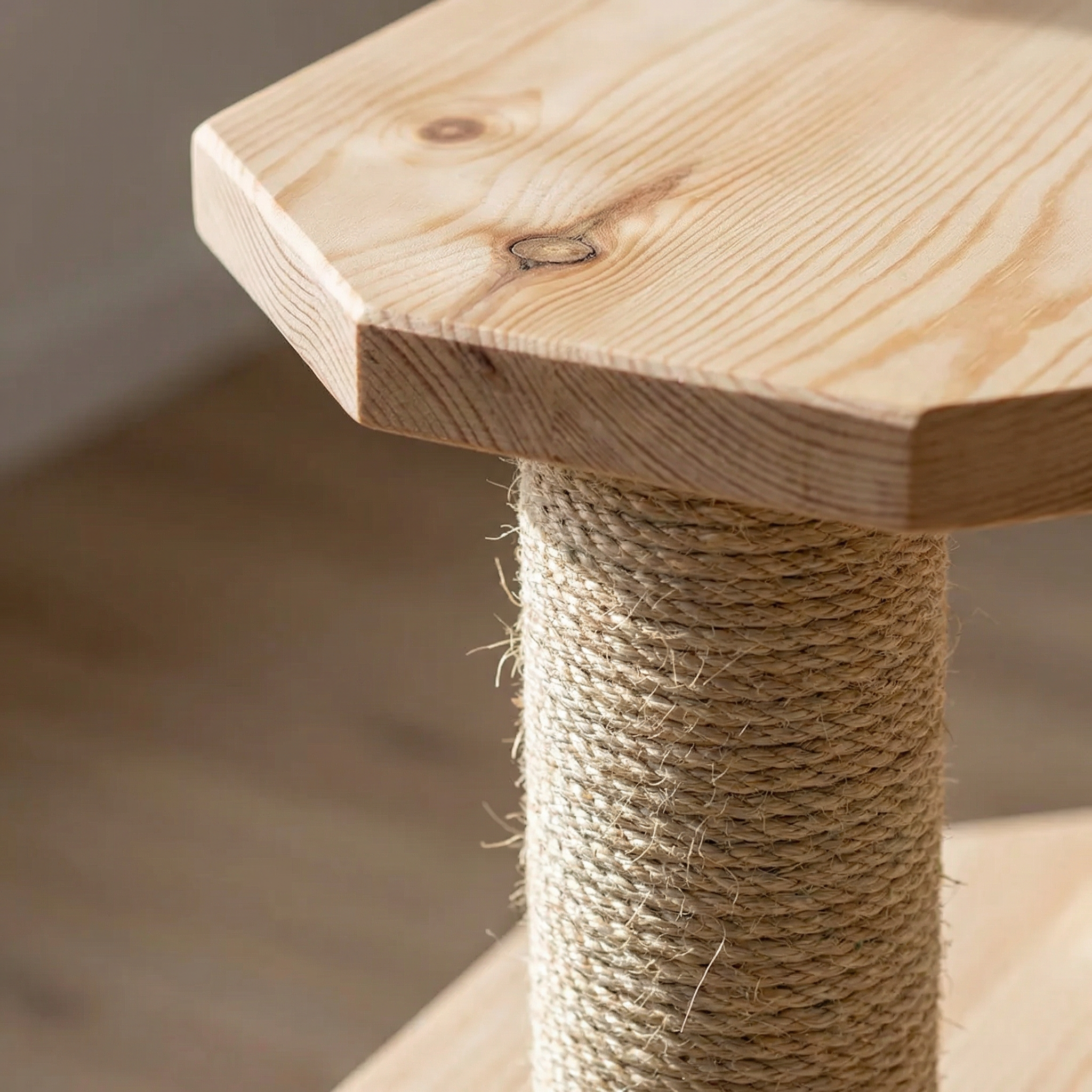 TimberThrone – Modern Wooden Cat Tree