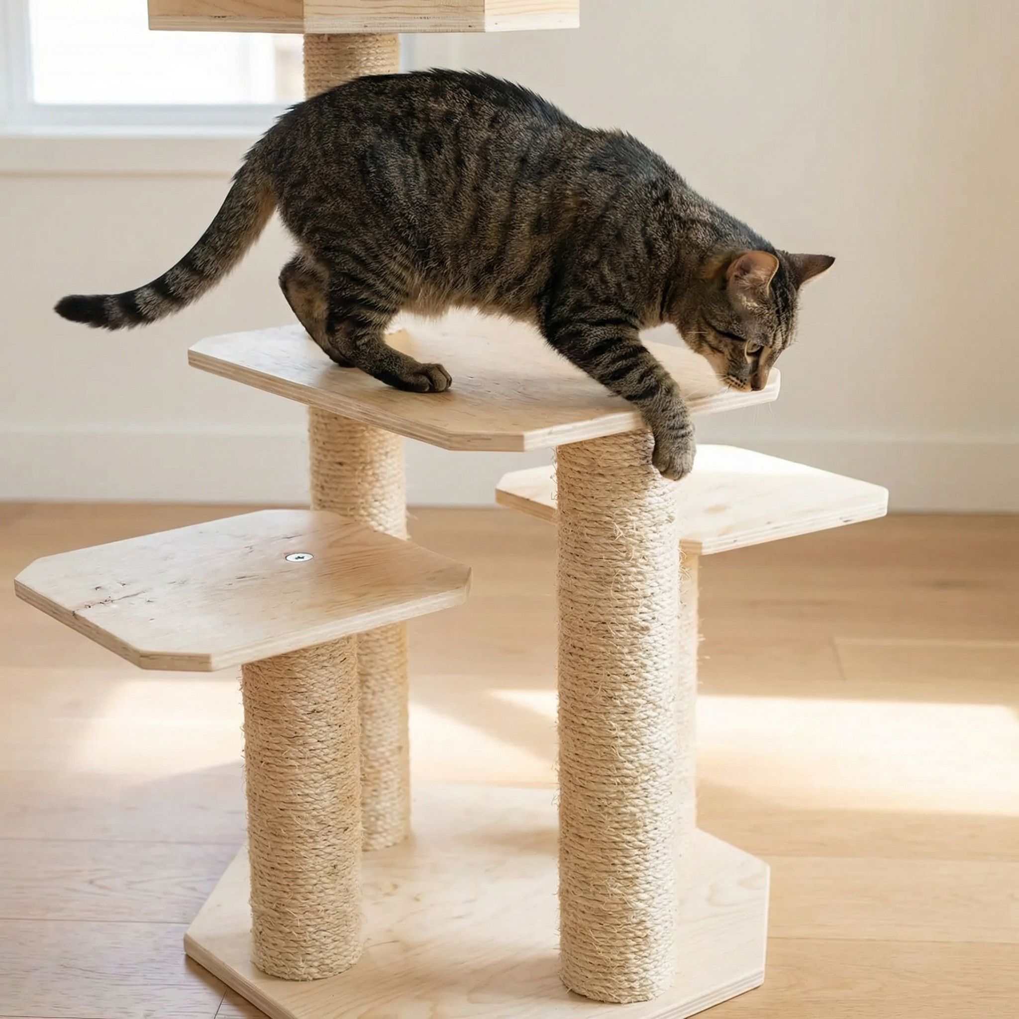 Solid Wood Cat Tree