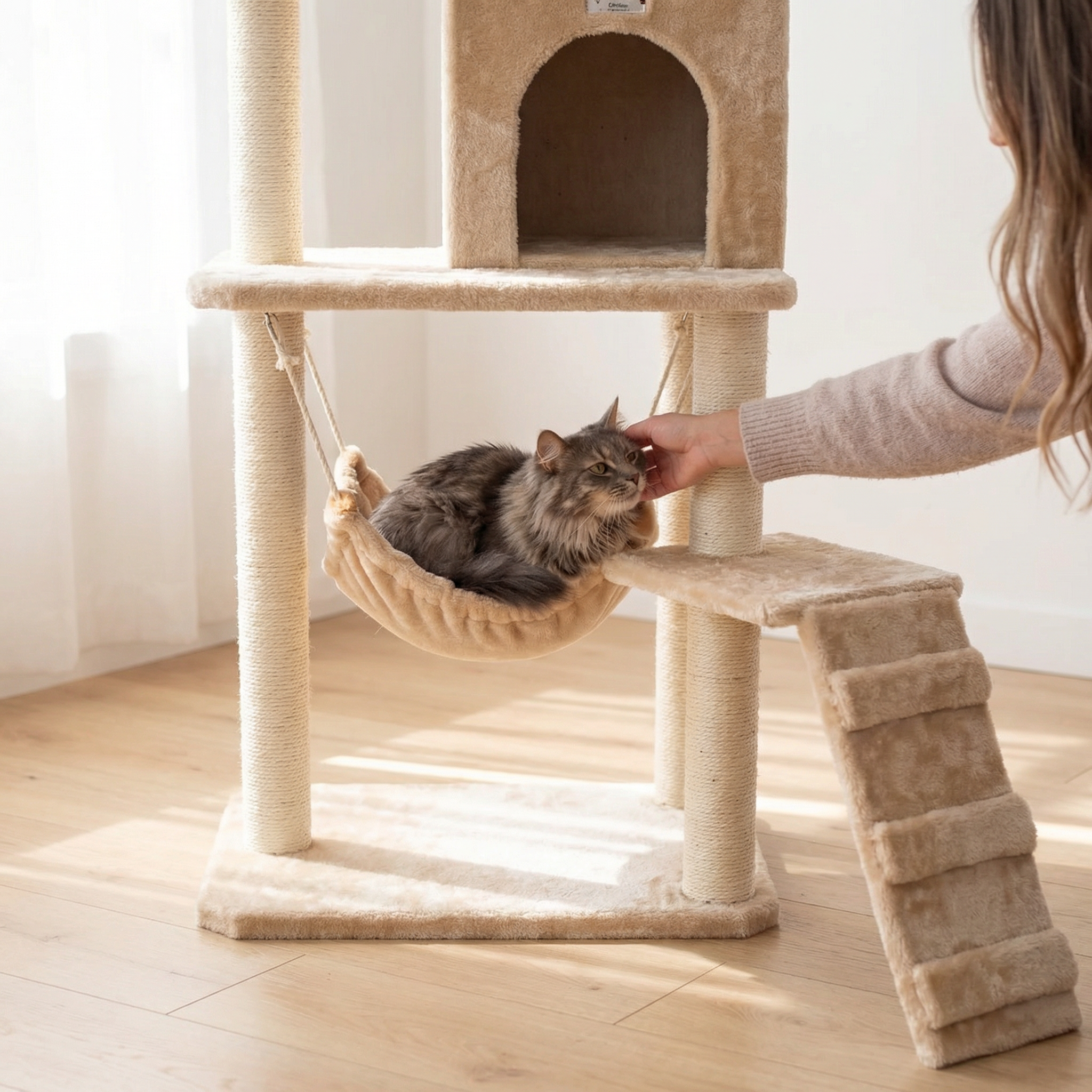 RoyalPaws – Deluxe Multi-Level Cat Activity Tower