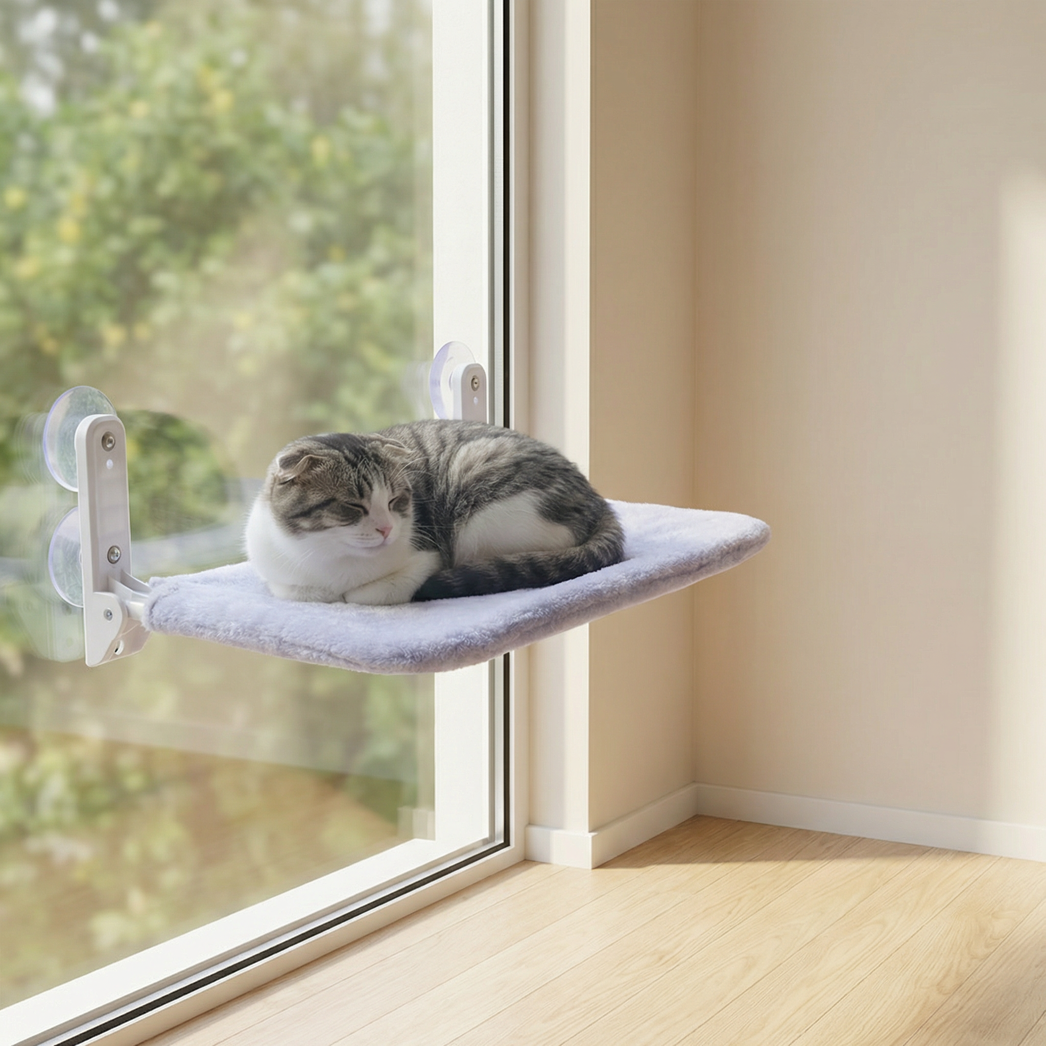 SunPerch – Window-Mounted Cat Hammock