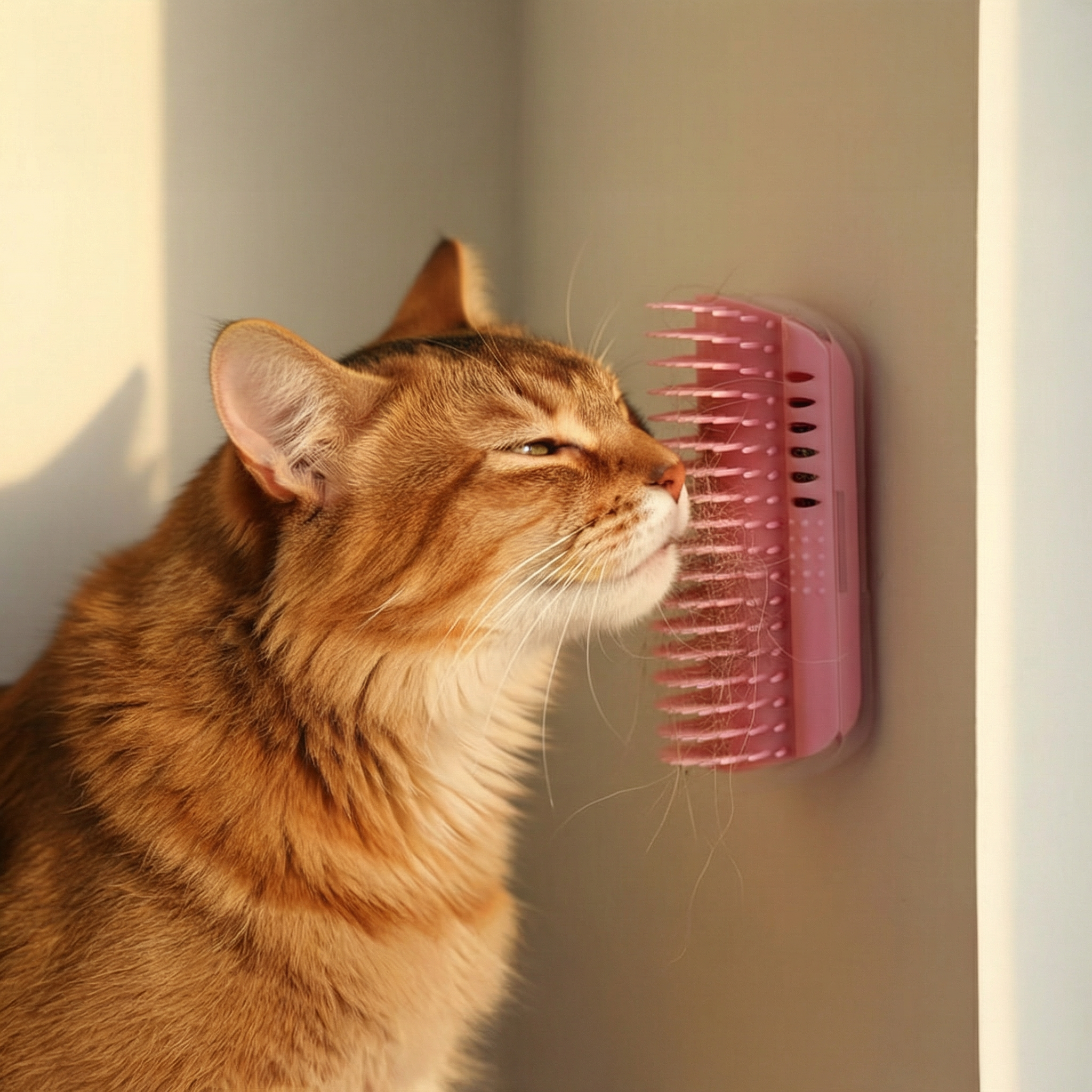 WhiskerBliss – Wall-Mounted Self-Grooming Brush