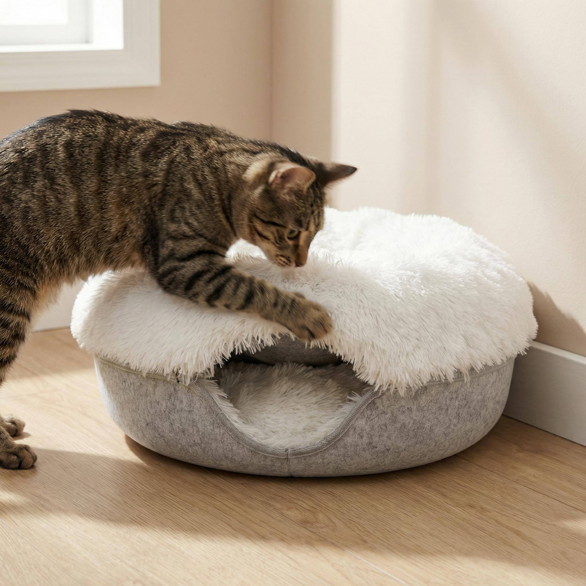 SnugNest – Ultra-Soft Pet Hideaway Bed