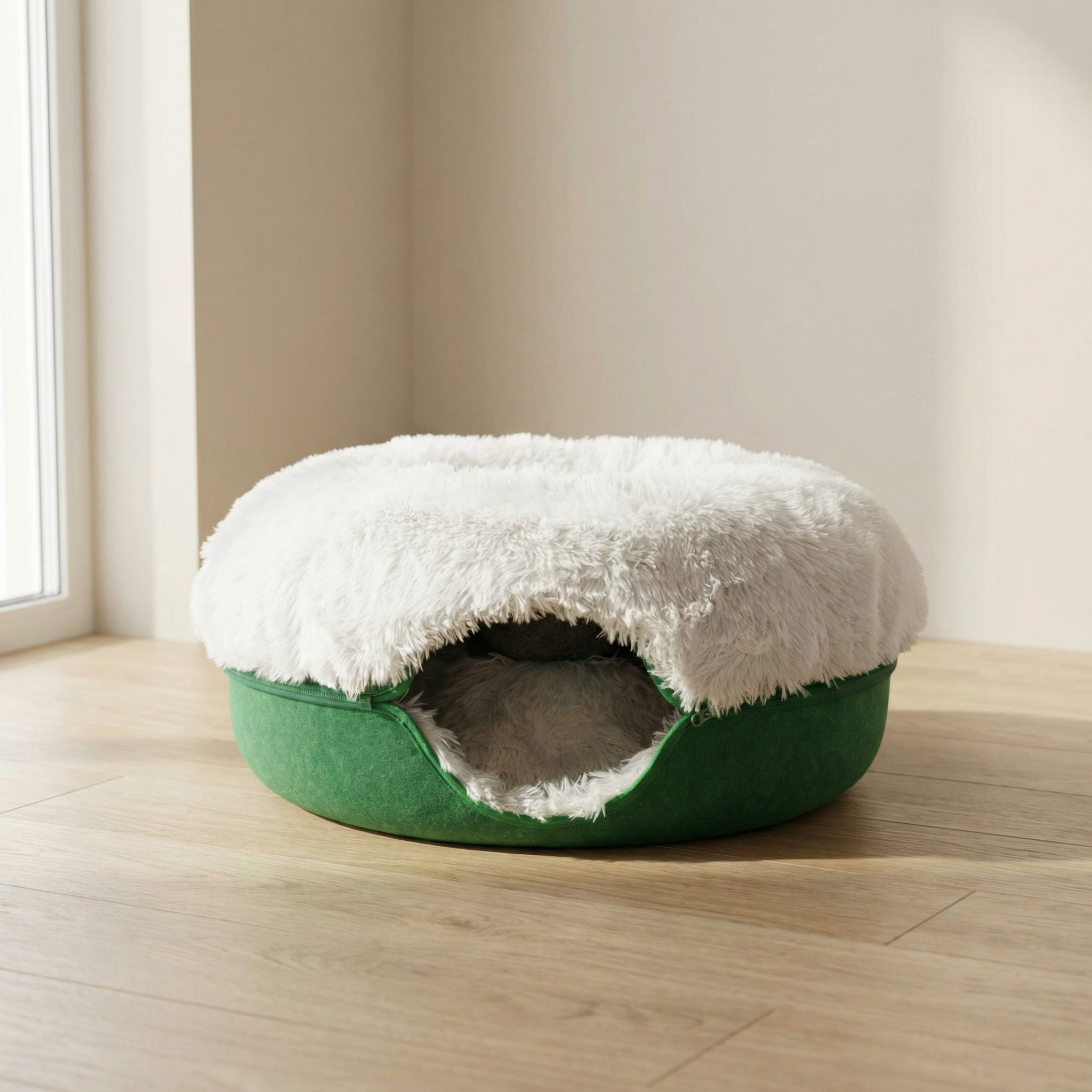 SnugNest – Ultra-Soft Pet Hideaway Bed